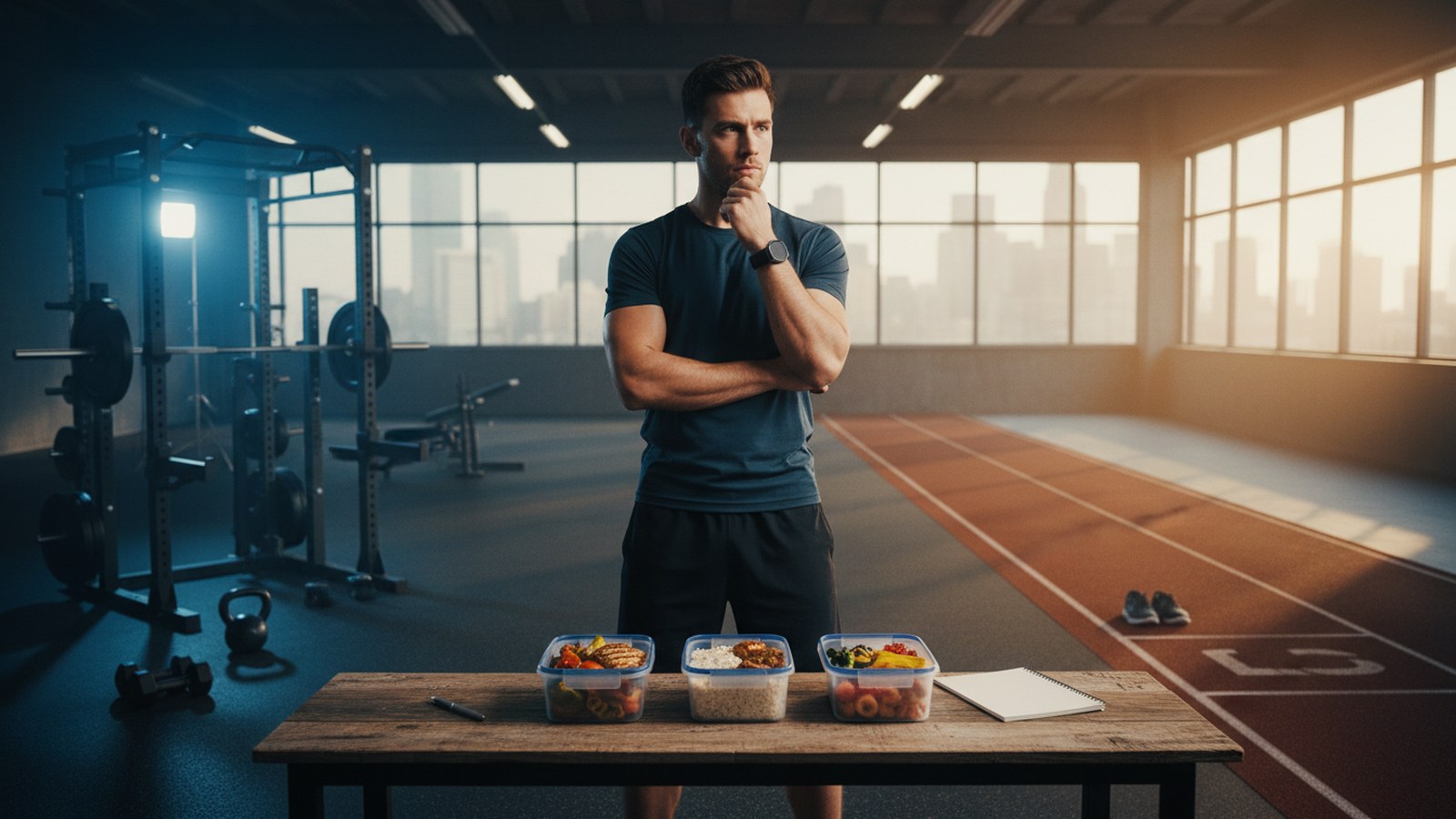 Athlete choosing between performance, recovery, and nutrition priorities