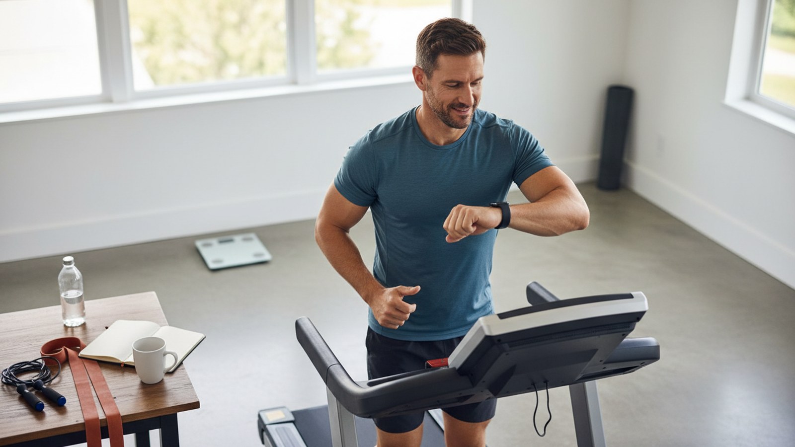 Athlete comparing a stalled scale trend with strong training progress